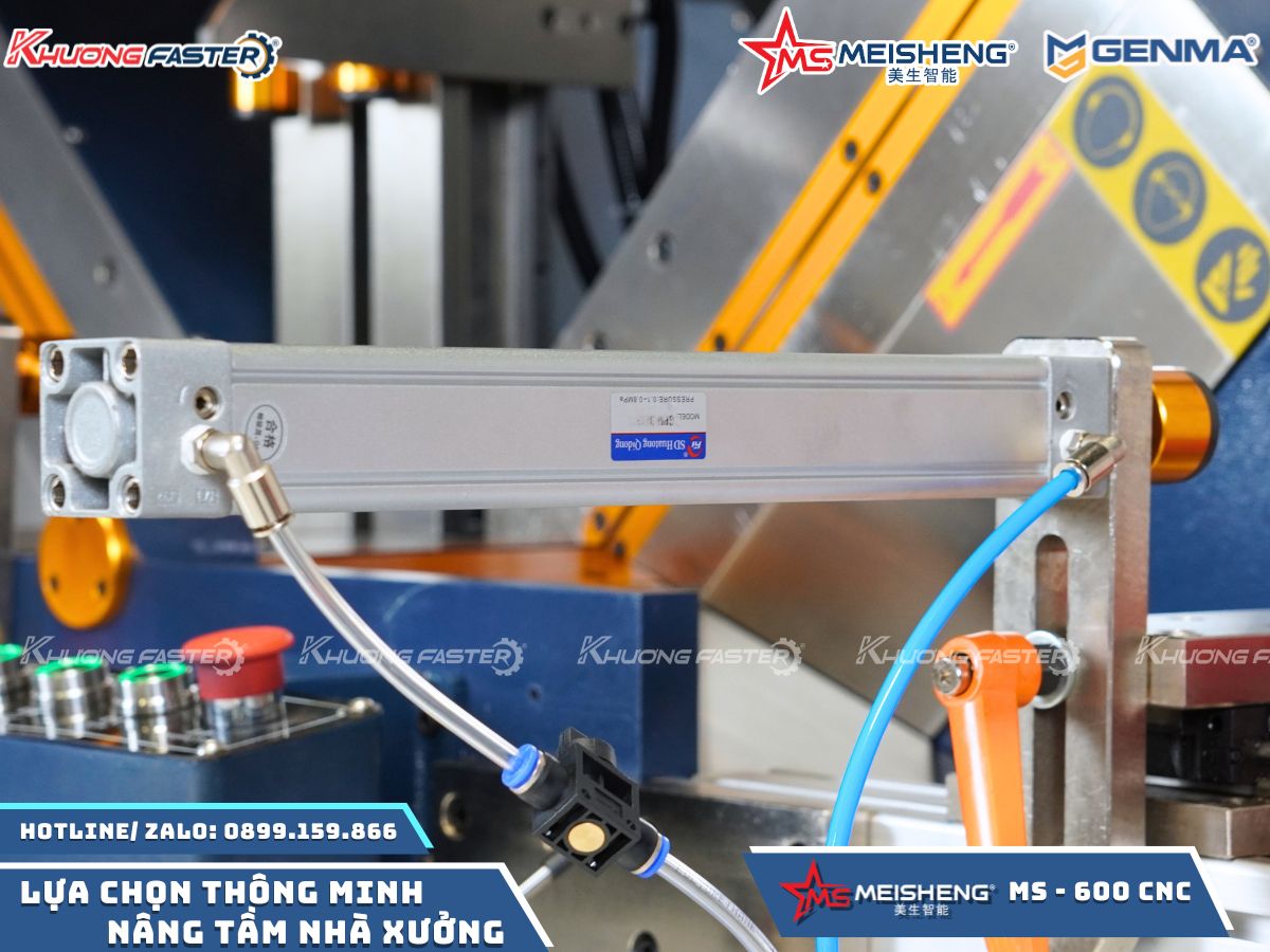 Máy Cắt Nhôm 2 Đầu Meisheng Ms 600 CNC Ngoại Tuyến
